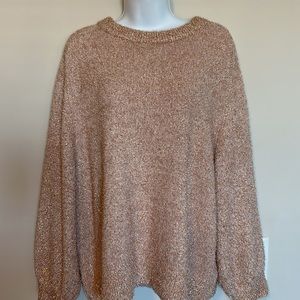 LOFT Metallic Shimmer Festive Sweater